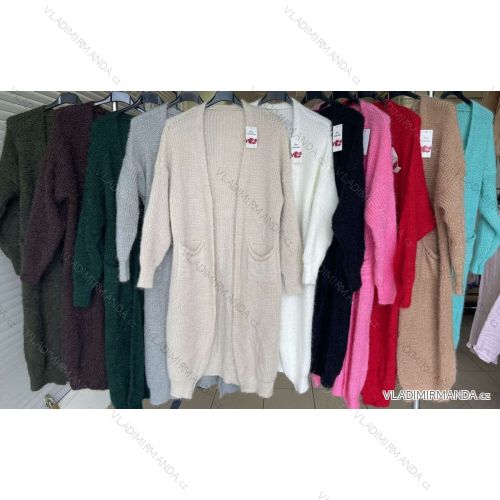 Women's Long Sleeve Knitted Cardigan (S/M ONE SIZE) ITALIAN FASHION IMWDT23013