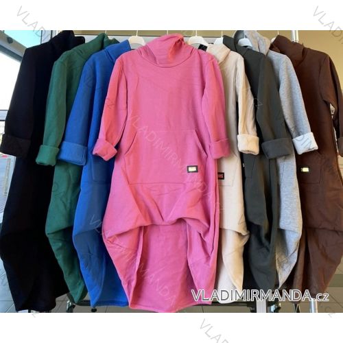 Women's Extended Hoodie Long Sleeve (S/M ONE SIZE) ITALIAN FASHION IMWAA233884