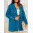Women's Long Sleeve Hooded Alpaca Coat (S/M ONE SIZE) POLISH FASHION IMWK23747