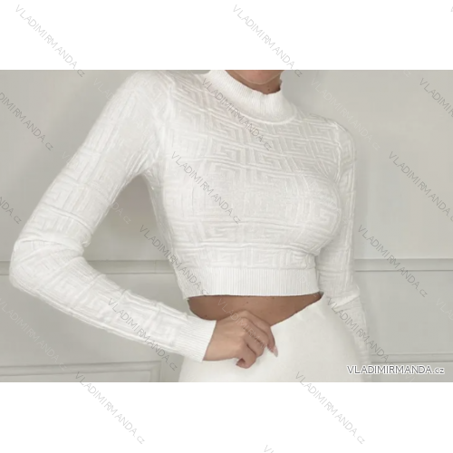 Croptop dlouhý rukáv dámský (S/M ONE SIZE) ITALSKÁ MÓDA IMPBB23Z5141