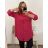 Women's Oversize Long Sleeve Shirt (S/M/L/XL ONE SIZE) ITALIAN FASHION IMD22794 3xl / 4xl Emerald