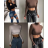 Croptop dlouhý rukáv dámský (S/M ONE SIZE) ITALSKÁ MÓDA IMPLP2326064055