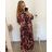 Women's Long Sleeve Shirt Dress (S/M ONE SIZE) ITALIAN FASHION IMWGM23447 2XL/3XL purple