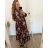 Women's Long Sleeve Shirt Dress (S/M ONE SIZE) ITALIAN FASHION IMWGM23447 2XL/3XL purple