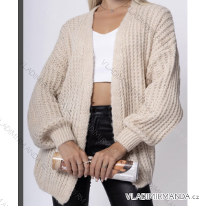 Women's Long Sleeve Knitted Cardigan (S/M ONE SIZE) ITALIAN FASHION IMPLI227095