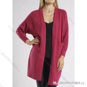 Women's Long Sleeve Knitted Cardigan (S/M ONE SIZE) ITALIAN FASHION IMPLI227095