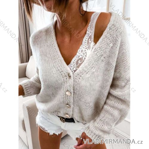 Women's Oversize Long Sleeve Sweater (S/M ONE SIZE) ITALIAN FASHION IMWCA23DH2302