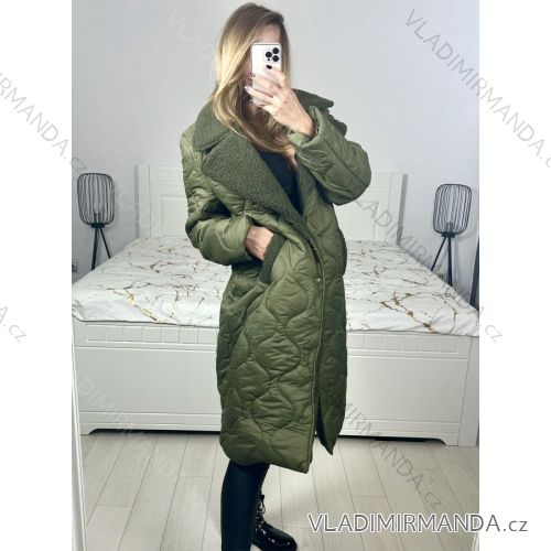 Long women's fleece coat (SML-XL) ITALIAN FASHION IMD211106