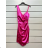 Women's Strapless Short Party Dress (S/M ONE SIZE) ITALIAN FASHION IMPSH236515 dark pink S / M