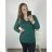 Sweater oversize long sleeve women's oversized (XL / 2XL ONE SIZE) ITALIAN MODA IM721350 XL/2XL Green