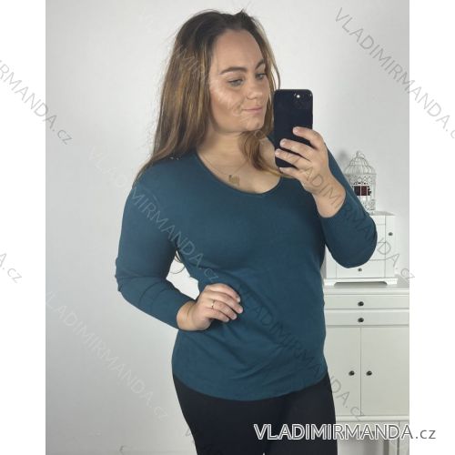 Svetr oversize dlouhý rukáv dámský nadrozměr (XL/2XL ONE SIZE) ITALSKá MODA IM723KRISTY