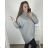 Sweater pullover thin spring long sleeve womens (uni sl) MY STYLE IMS8275 4XL / 5XL béžová