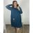 Women's Plus Size Long Sleeve Oversize Dress (XL/2XL/3XL ONE SIZE) ITALIAN FASHION IMC23024