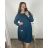 Women's Plus Size Long Sleeve Oversize Dress (XL/2XL/3XL ONE SIZE) ITALIAN FASHION IMC23024