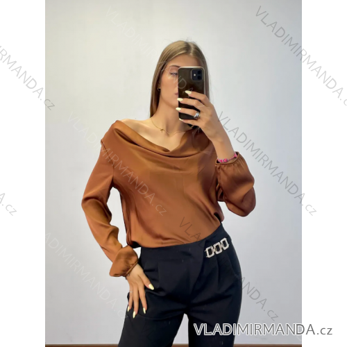 Halenka dlouhý rukáv dámská (S/M ONE SIZE) ITALSKÁ MÓDA IMPDY23LS20315