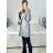 Women's Fluffy Long Sleeve Coat (S-3XL) ITALIAN FASHION IMT23001 XL black