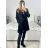 Women's Fluffy Long Sleeve Coat (S-3XL) ITALIAN FASHION IMT23001 XL black