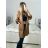Jacket thin canvas long sleeve ladies with hood and zipper (oversize) ITALIAN MODA IM419698