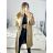Women's Fluffy Coat (S/M ONE SIZE) ITALIAN FASHION IMWKK223668 S/M Brown