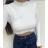 Croptop dlouhý rukáv dámský (S/M ONE SIZE) ITALSKÁ MÓDA IMPBB23Z5276