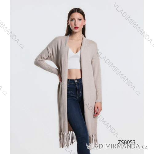 Women's Long Sleeve Knitted Cardigan (S/M ONE SIZE) ITALIAN FASHION IMPLI227095