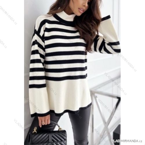 Women's Long Sleeve Turtleneck Sweater (S/M ONE SIZE) ITALIAN FASHION IMWAK23CL22200