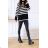 Women's Long Sleeve Turtleneck Sweater (S/M ONE SIZE) ITALIAN FASHION IMWAK23CL22200