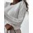 Women's Oversize Long Sleeve Sweater (S/M/L ONE SIZE) TURKISH FASHION TMWGM234051