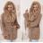 Women's Fluffy Long Sleeve Coat (S/M/L ONE SIZE) ITALIAN FASHION IMWD233932