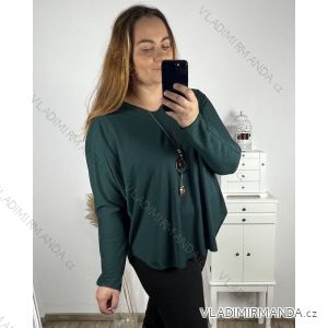 Tunika dlouhý rukáv dámská nadrozměr (3XL/4XL/5XLONE SIZE) ITALSKá MóDA IM323ALDA