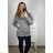 Sweater oversize long sleeve women's oversized (XL / 2XL ONE SIZE) ITALIAN MODA IM721350