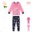 Children's long pajamas for girls (98-128) KUGO MP1759