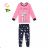 Children's long pajamas for girls (98-128) KUGO MP1759