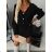 Women's Long Sleeve Knitted Sweater (S/M ONE SIZE) ITALIAN FASHION IMWAE23047