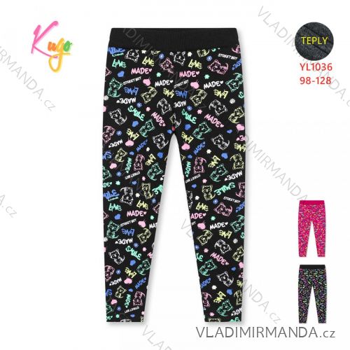 Girls' insulated leggings (98-128) KUGO YL1036