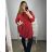 Women's Oversize Long Sleeve Shirt (S/M/L/XL ONE SIZE) ITALIAN FASHION IMD22794 3xl / 4xl Emerald