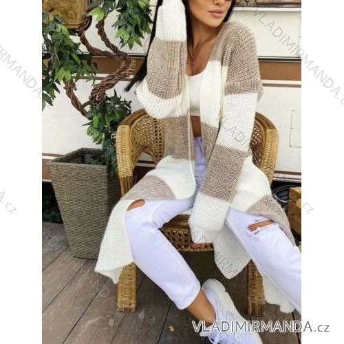 Cardigan knitted long sleeve women (S / M ONE SIZE) ITALIAN FASHION IMWA217055