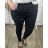 Women's pants jean elastic oversized (2xl-5xl) SAL SMILING AM2005 black 2XL/3XL