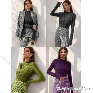 Body elegantní dlouhý rukáv dámské (S/M ONE SIZE) ITALSKá MóDA IMM23M21627