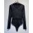 Body elegantní dlouhý rukáv dámské (S/M ONE SIZE) ITALSKá MóDA IMM23M2907