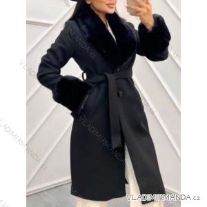 Women's Long Sleeve Fur Coat (S/M ONE SIZE) ITALIAN FASHION IMWAE234381