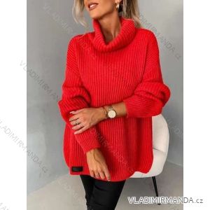 Women's Knitted Thin Long Sleeve Sweater (S/M ONE SIZE) ITALIAN FASHION IMWL233225