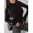 Women's Knitted Thin Long Sleeve Sweater (S/M ONE SIZE) ITALIAN FASHION IMWL233225