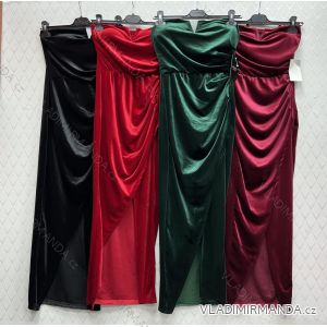 Langes, elegantes, ärmelloses Party-Abschlussballkleid für Damen (Einheitsgröße S/M) ITALIAN FASHION IMWBB223991