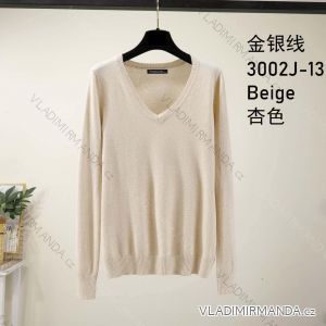 Women's Long Sleeve Knitted Sweater (S/M ONE SIZE) ITALIAN FASHION IMM22FD9073