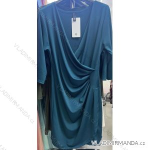 Šaty elegantní dlouhý rukáv dámské (S/M ONE SIZE) ITALSKÁ MÓDA IMM23M284B