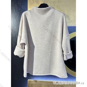 Women's Long Sleeve Knitted Sweater (S/M ONE SIZE) ITALIAN FASHION IMM22FD9073