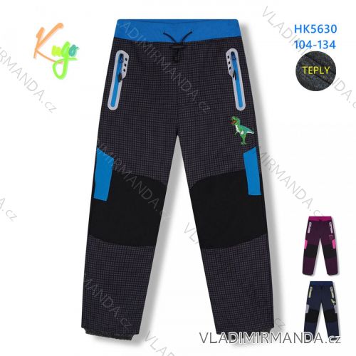 Softshell pants insulated with fleece children's girls and boys(104-134) KUGO HK1803-2