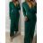Women's Long Chiffon Short Sleeve Dress (S/M ONE SIZE) ITALIAN FASHION IMWGS231048