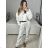 Women's long sleeve long tracksuit and hoodie set (S/M ONE SIZE) ITALIAN FASHION IMPLP2335890016 black S/M